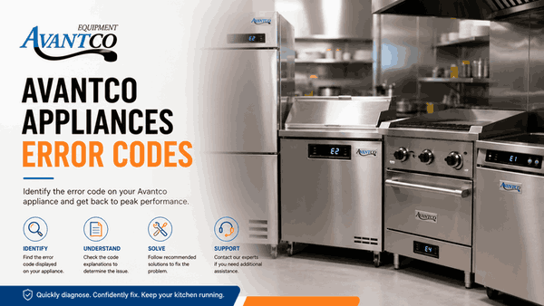 Avantco Commercial Appliance Error Codes