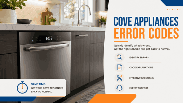 Cove Appliance Error Codes